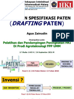 Penulisan Spesifikasi Paten, AgrotekUMM 24-9-'21