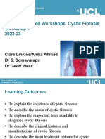 Year 3 Integrated Workshops: Cystic Fibrosis Workshop 1 2022-23