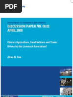 Discussion Paper No. 08.02 APRIL 2008: China's Agriculture, Smallholders and Trade: Driven by The Livestock Revolution?