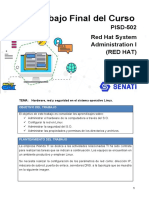 Trabajo Final Del Curso: PISD-502 Red Hat System Administration I (Red Hat)