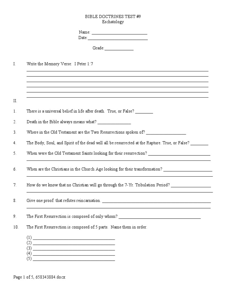 A THEOLOGICAL TEST intelligence overview