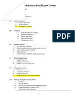 Final Business Plan Report Format - NEW