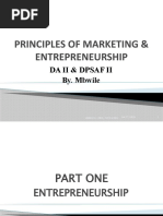 Entrepreneurship Notes - Da II-1-2