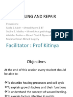 Healing and Repair: Facilitator: Prof Kitinya
