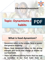 Food Habit and Nutritional Assessment: Topic: Dynamisms of Food Habits