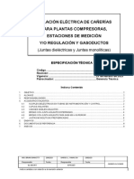 Aislación Eléctrica de Cañerías para Plantas Compresoras, Estaciones de Medición (A Et S 003)