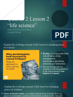 Quarter 2 Lesson 2 "Life Science"