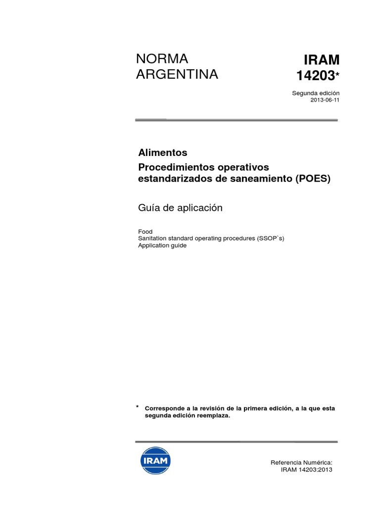 Iram 14203 | PDF | Alimentos