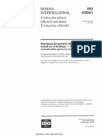 ISO 45001 Sistemas de Gestión de La Seguridad y Salud en El Trabajo