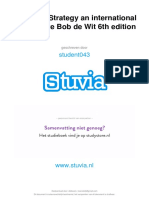 Stuvia 521677 Summary Strategy An International Perspective Bob de Wit 6th Edition PDF