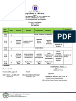 Doyong Es Class Program 2021-2022