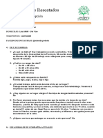 El Eden de Los Rescatados Cuestionario Pre Adopcion