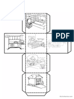 Cube With The Parts of The House