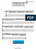 Boogie Woogie Basic (Key of A)