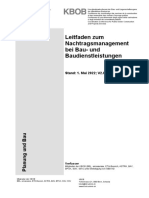 KBOB Leitfaden Zum Nachtragsmanagement Bei Bau - Und Baudienstleistungen