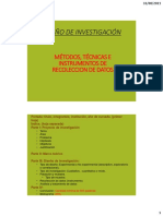 Diseño de Investigación: Métodos, Técnicas E Instrumentos de Recoleccion de Datos