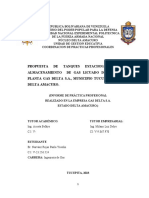 Propuesta de Tanques Estacionarios para Almacenamiento de Gas Licuado de Petroleo, Planta Gas Delta S.A., Municipio Tucupita, Estado Delta Amacuro