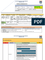 Esquema de La Sesión de Aprendizaje