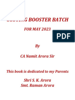 Costing Booster Batch: FOR MAY 2023