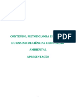 Conteúdo, Metodologia E Prática Do Ensino de Ciências E Educação Ambiental