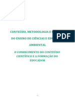 Conteúdo, Metodologia E Prática Do Ensino de Ciências E Educação Ambiental