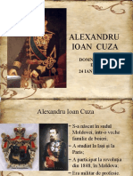 Alexandru Ioan Cuza: Domnul Unirii de La 24 IANUARIE 1859