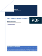 Cash Flow Statement Template