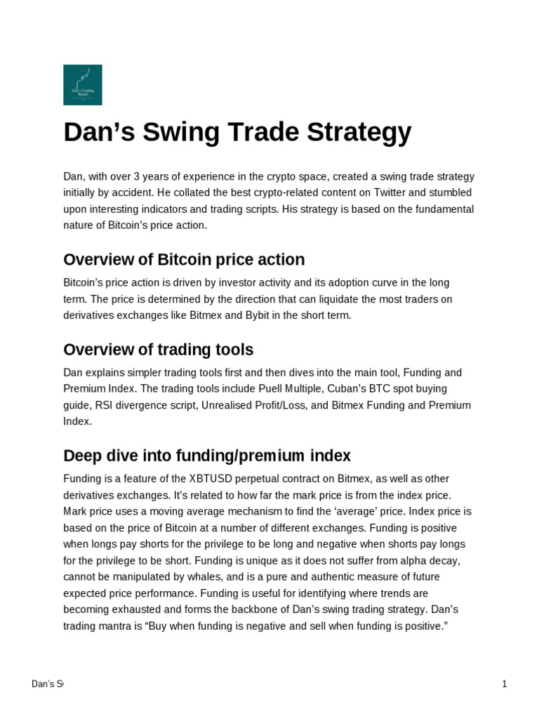 Bitcoin Swing Trading Strategy Guide | PDF | Bitcoin | Derivative (Finance)
