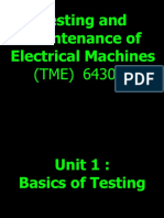 Electrical Equipment Testing and Maintenance Guide (TME 6430