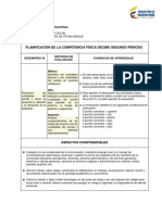 Planificacion de La Competencia Física Decimo Segundo Periodo