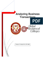 MODULE 2 Analyzing Business Transactions