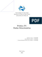 Prática IV: Ondas Estacionárias: Universidade de São Paulo Instituto de Física de São Carlos Laboratório de Física II