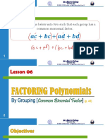 Group Me!: Group The Terms Below Into Two Such That Each Group Has A Common Monomial Factor