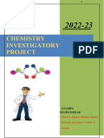 Chemistry Investigatory Project: Anamey Deorukhkar