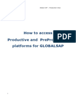 How to access GlobalSAP platforms
