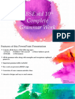 Complete STD 10th CBSE Grammar.