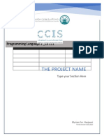 The Project Name: Programming Language 2 - CS 111 Project