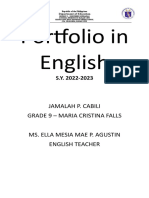 COVER PAGE OF Portfolio in English