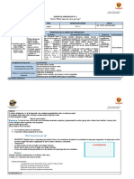 Sesión de Aprendizaje #1 Docente Área Grado/Secciones Fecha