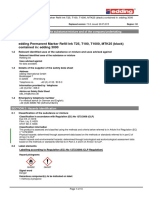 EC Safety Data Sheet: Edding Permanent Marker Refill Ink T25, T100, T1000, MTK25 (Black) Contained In: Edding 3000