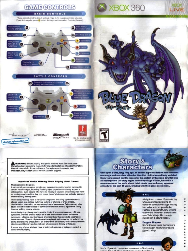 Blue dragon 360 d'occasion - Jeux vidéo