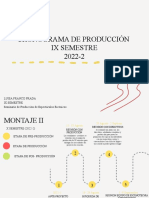 Cronograma de Producción Ix Semestre 2022-2