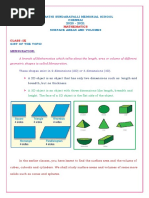 Mathematics: Srimathi Sundaravalli Memorial School Chennai 2020 - 2021 Surface Areas and Volumes