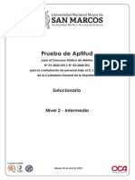 Prueba de Aptitud: Solucionario