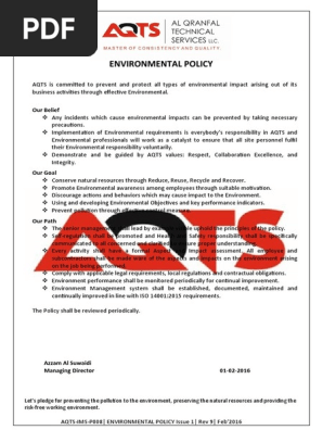 Environmental Policy