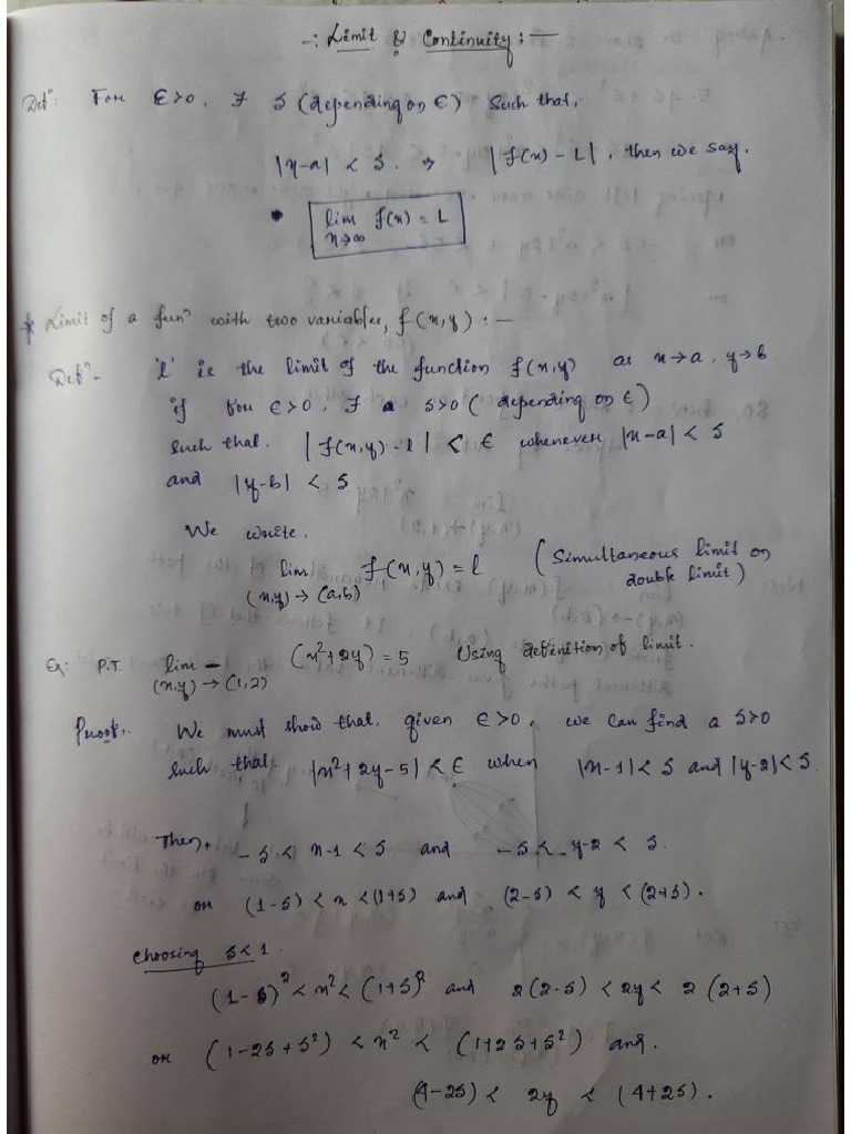 maths notes PDF