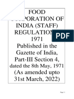 Fci 1971 Staff Regulation Act