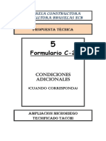 Formulario C2 Sucre (Propuesta Tecnica)