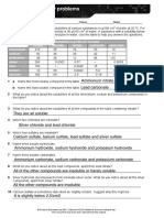 Solubility Problems PDF