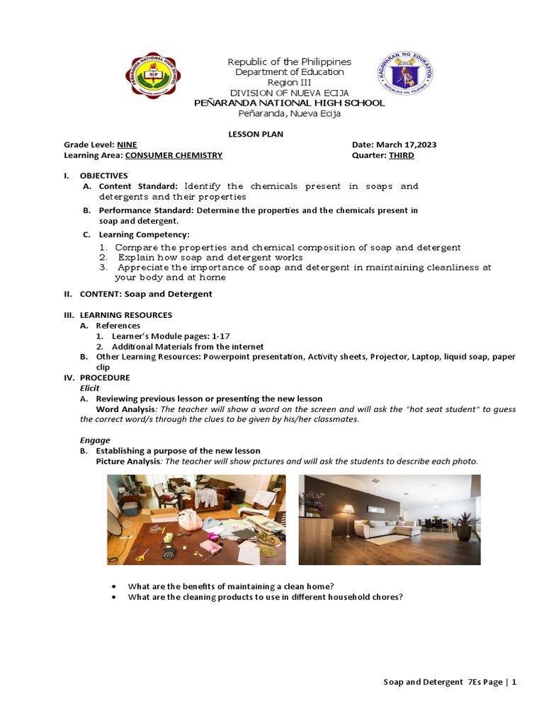 Comparing the Properties and Chemical Composition of Soap and Detergent